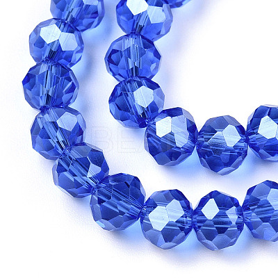 Electroplate Glass Beads Strands EGLA-A034-T6mm-A32-1