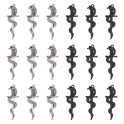 40Pcs 2 Colors Alloy Pendants FIND-UN0001-77-1