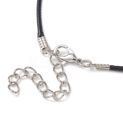 Glass Wish Bottle Pendant Necklace NJEW-JN04609-01-1