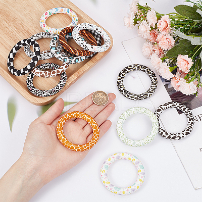 16Pcs 16 Colors Silicone Beads SIL-SC0001-78-1