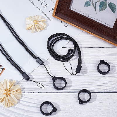 Portable Electronic Cigarette Anti-Lost Necklace Lanyard AJEW-WH0304-75B-1