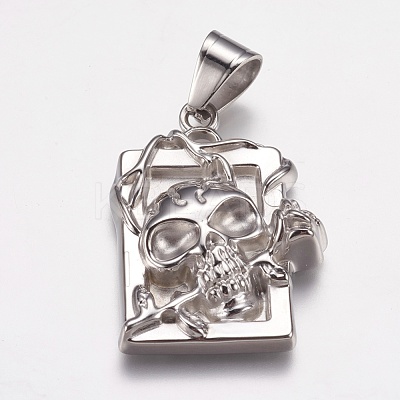 Non-Tarnish 304 Stainless Steel Pendants STAS-K171-13P-1
