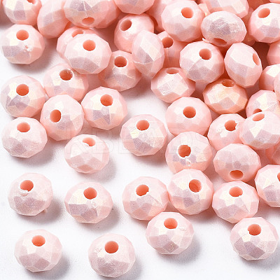 Spray Painted Acrylic Beads MACR-S280-03D-1