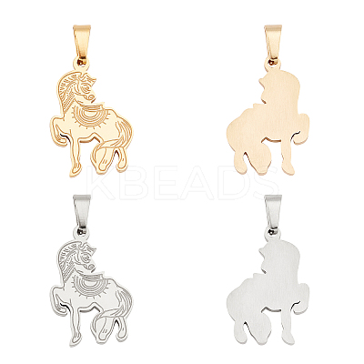 PVD Vacuum Plating 304 Stainless Steel Pendants STAS-UN0019-12-1