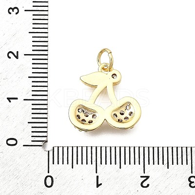 Brass Micro Pave Cubic Zirconia Pendants KK-F896-03B-G-1