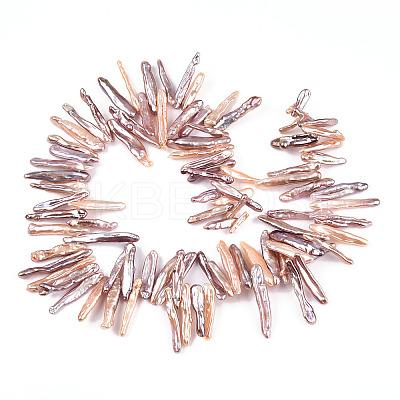 Natural Baroque Pearl Keshi Pearl Beads Strands PEAR-S020-E04-1