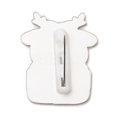 Christmas Theme Acrylic Brooch JEWB-E024-01P-02-1