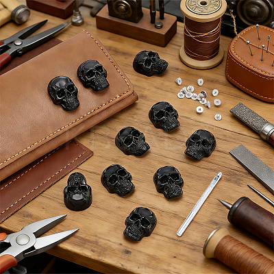 16 Bags Skull Alloy Decorative Rivets DIY-DR0007-75EB-1