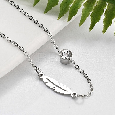 201 Stainless Steel Cable Chain Bracelets BJEW-H205-01E-P-1