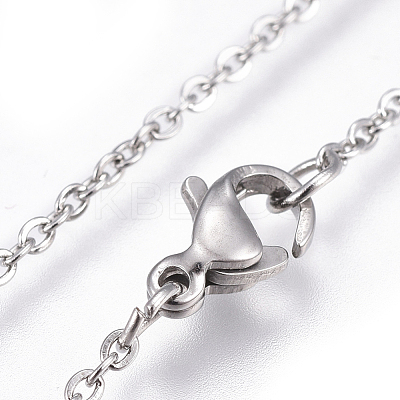 304 Stainless Steel Pendant Necklaces NJEW-E141-43-1