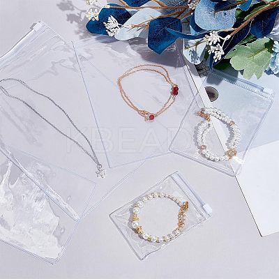 50Pcs 5 Styles PVC Resealable Bags ABAG-WR0001-10-1