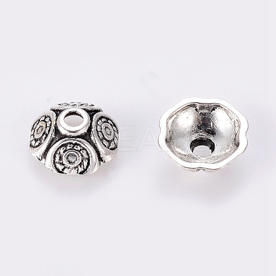 Tibetan Style Alloy Bead Caps LF0652Y-1