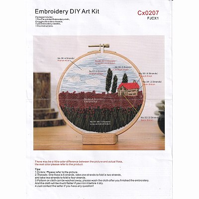 DIY Scenery Embroidery Kit DIY-O021-11A-1