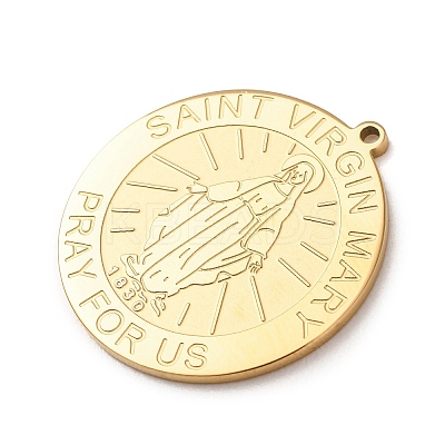 Religion 304 Stainless Steel Pendants STAS-F367-04G-1