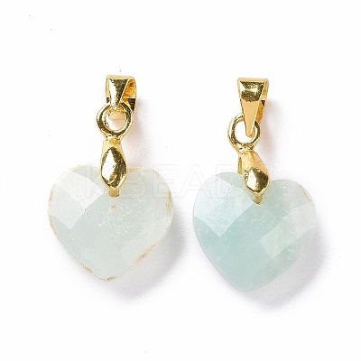 Natural Amazonite Pendants G-C023-07F-1