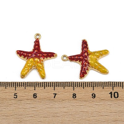 304 Stainless Steel Enamel Pendants STAS-L302-01G-1