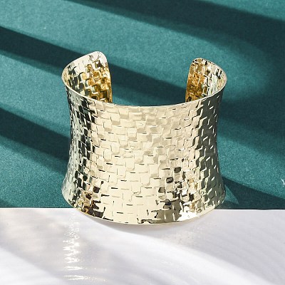 Alloy Arm Cuff Bangles Girl Women LS-AJEW-A063-04G-1