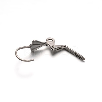 304 Stainless Steel Shell Leverback Earring Findings LS-X-STAS-E103-04A-1
