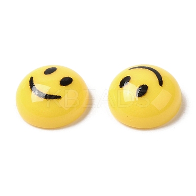 Opaque Resin Cabochons LS-CRES-P024-01-1