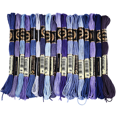 6-Ply Polyester Embroidery Floss OCOR-WH20074-01B-07-1