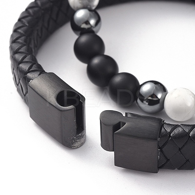 Unisex Stackable Bracelets Sets BJEW-JB04896-1