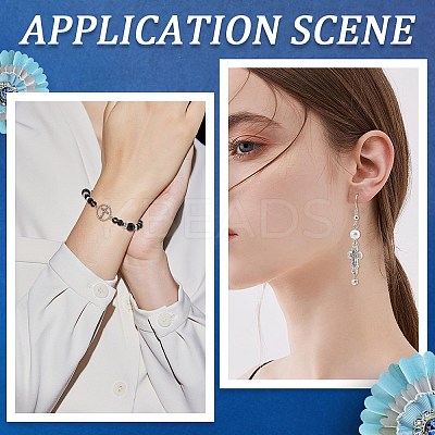 40Pcs 2 Styles Religion Alloy Crystal Rhinestone Connector Charms FIND-SC0007-91-1