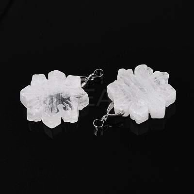 Natural Quartz Crystal Pendants G-T144-12A-1