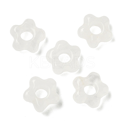 Natural Quartz Crystal European Beads G-C252-02E-1