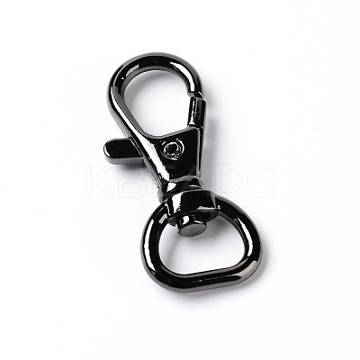 Alloy Swivel Lobster Claw Clasps FIND-WH0070-80D-1