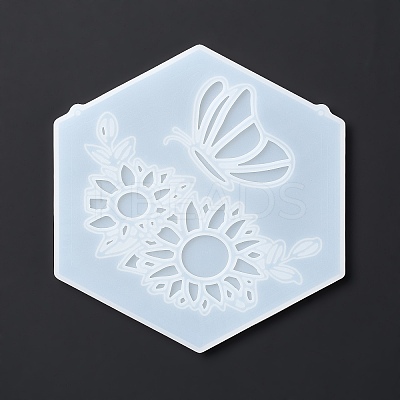 DIY Hexagon Shape Pendant Decoration Food-grade Silicone Molds LS-SIMO-D002-03B-1