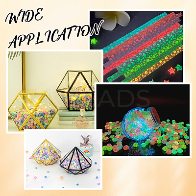 3 Sets 10 Colors Luminous Lucky Star Origami Paper DIY-CP0010-81-1