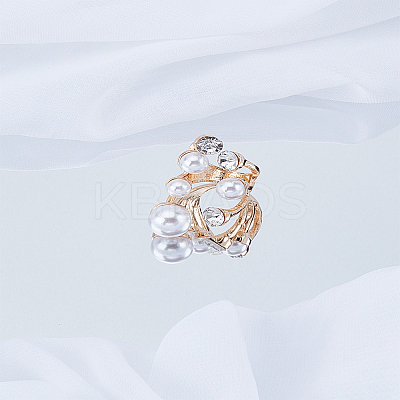 1Pc Alloy Cuff Rings for Women RJEW-LP0003-57A-1