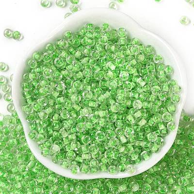 Transparent Inside Colours Glass Seed Beads SEED-A032-04C-1
