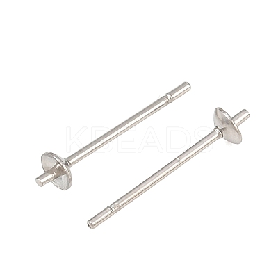 Tarnish Resistant 304 Stainless Steel Post Stud Earring Findings STAS-R063-41-1