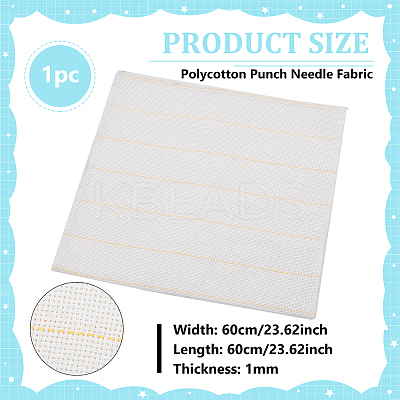 Polycotton Punch Needle Fabric DIY-WH0589-93-1