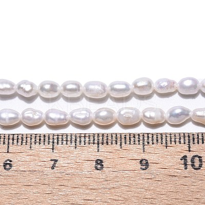 Natural Cultured Freshwater Pearl Beads Strands PEAR-N014-04E-01-1