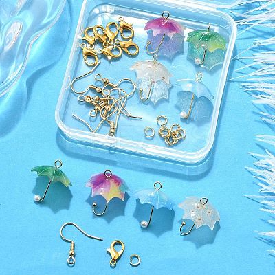 DIY Umbrella Earring Making Kits DIY-FP0001-41-1