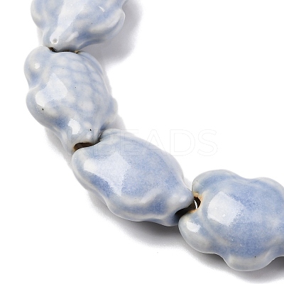 Handmade Porcelain Beads Strands LAMP-G140-02N-1