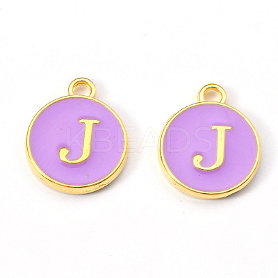 Golden Plated Alloy Enamel Charms ENAM-S118-10J-1