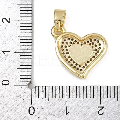 Brass Micro Pave Cubic Zirconia Enamel Pendants KK-Z123-19G-04-1