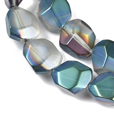 Electroplate Glass Beads Strands EGLA-C009-01A-HP02-1