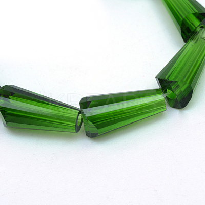 Transparent Glass Bead Strands GLAA-R170-6x12-01L-1