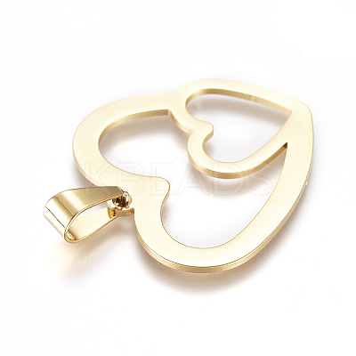 PVD Vacuum Plating 304 Stainless Steel Pendants LS-STAS-F239-05G-1