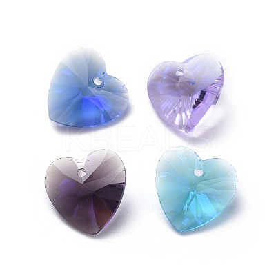 Glass Rhinestone Charms RGLA-L023-D-M-1