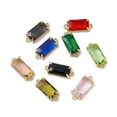 Transparent K9 Glass Connector Charms GLAA-A005-11LG-1