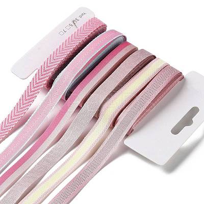 18 Yards 6 Styles Polyester Ribbon SRIB-Q022-D04-1