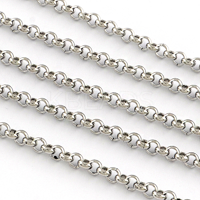 304 Stainless Steel Unwelded Rolo Chains CHS-R008-30-1