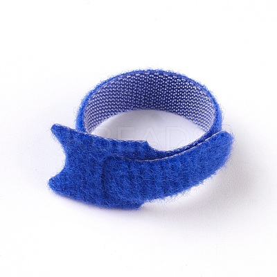 Magic Sticker Polyester Nuckle Cable Ties Reusable Self-Adhesive Headphone Cable Line Bundle Polyester Cable Ties Magic Tie AJEW-TAC0019-21B-1
