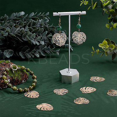 40Pcs 2 Style Brass Pendants KK-DC0001-15-1