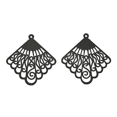 Spray Painted 430 Stainless Steel Pendants X-STAS-Z116-11-1